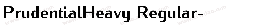 PrudentialHeavy Regular字体转换